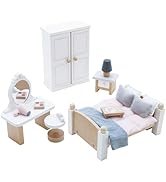 Le Toy Van - Honeybake - Table and Chairs - Kids Table and Chair Set - Natural Wood and White Chair and Table - 2 Chairs and 1 Table Set - Childrens Table and Chair Set - Age 3+ Years