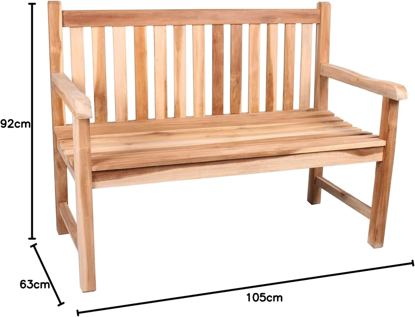 GmbH Mutambo Bench 105 cm Wide Brown