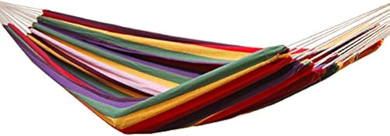 XXL Hammock 2 people 400X160 CM | Load Capacity up to 150 kg/100% Cotton | Amanka Multi-Person Hammock, multicoloured