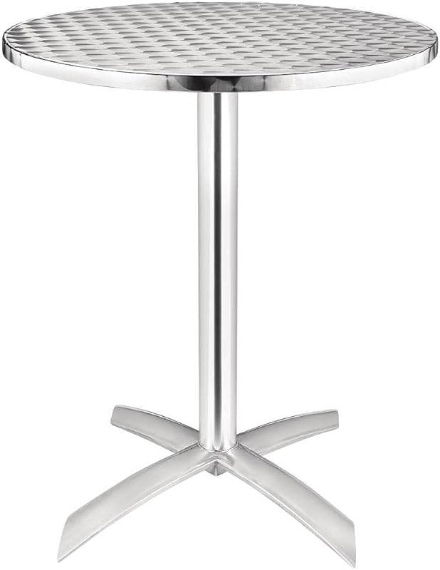 U423 Flip-Top Table, Stainless Steel, 600 mm