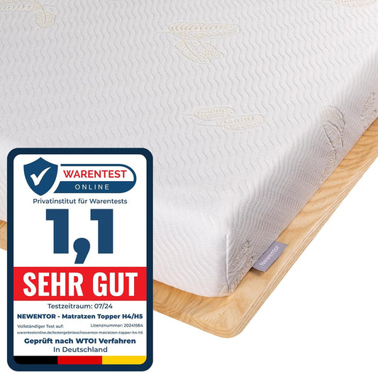 Mattress Topper 100 x 200 cm H4 H5 Hard Mattress Topper 100 x 200 Gel Box Spring Bed Sofa Bed Mattress Topper 100 x 200 Bed Gel Foam Cover Cold Foam 7 cm Height