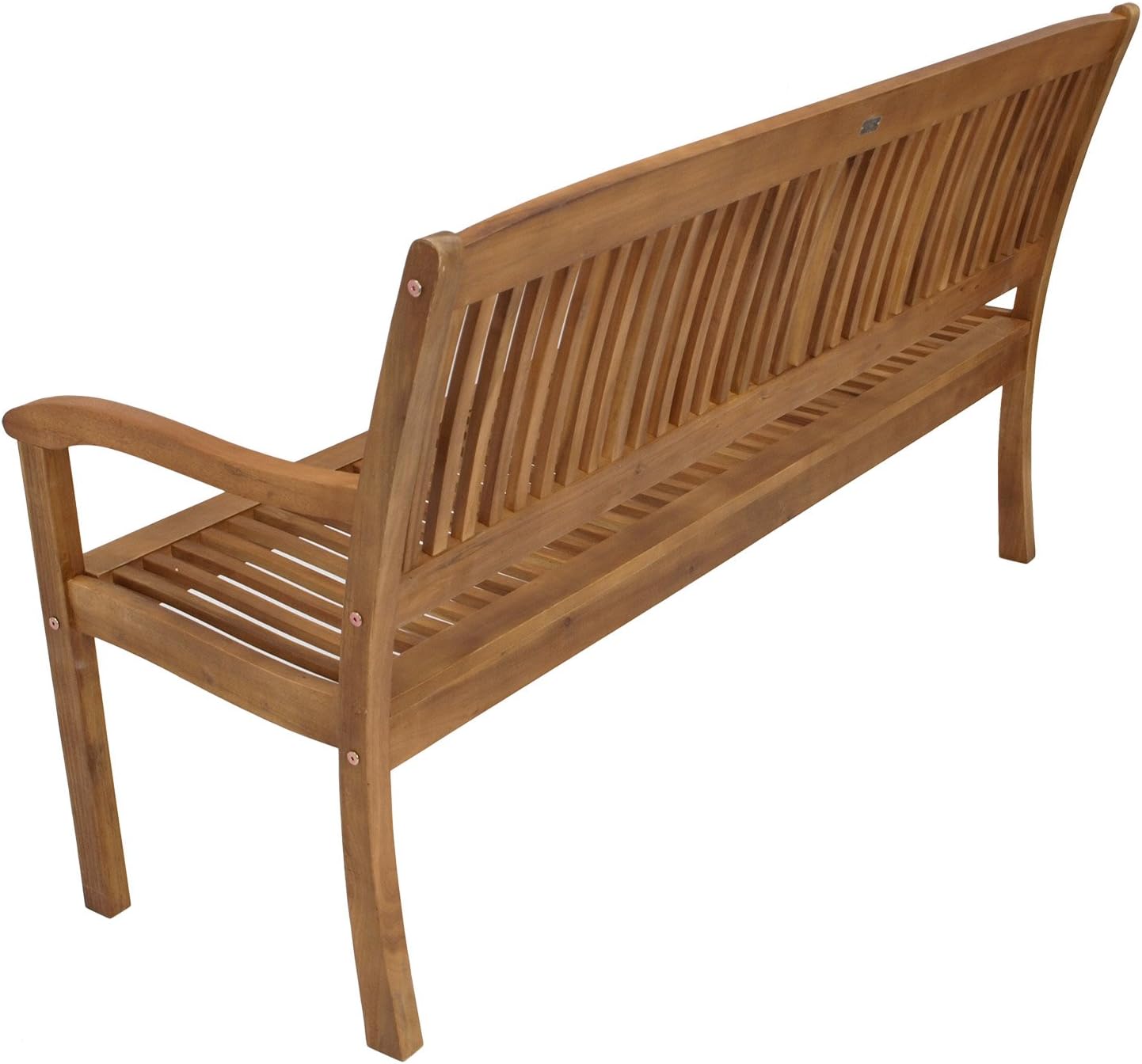 Maracana Garden Bench 3-Seater 157 cm Solid Acacia Brown Oiled Outdoor