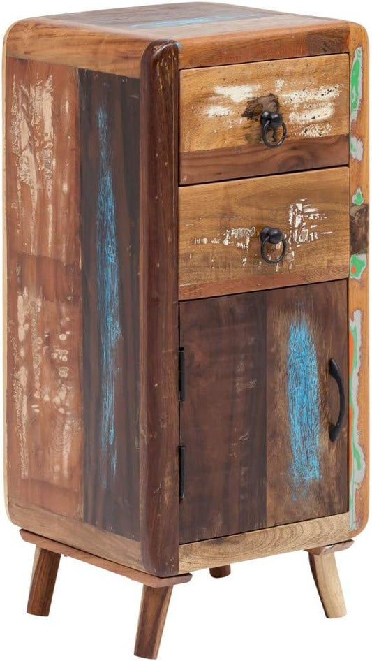 Calcutta Bathroom Cabinet Recycled Wood Colourful Rustic Real Wood Solid Bathroom Furniture Bathroom Cabinet (with Base)