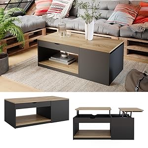 Coffee Table, Black, 110 x 54 cm