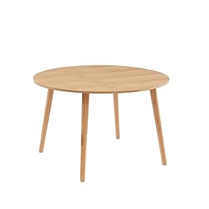 BAÏTA Oracle Oak Veneer Extendable Table 120 to 160 cm