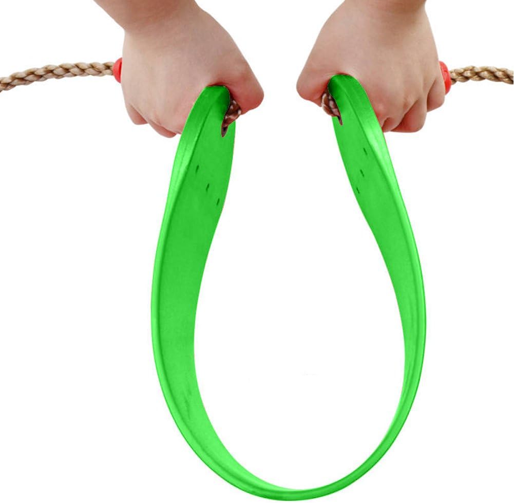 EXTSUD Elastic Children's Swing, Colourful, Soft Board, U-Swing, Board Swing Seat, Load Capacity up to Approx. 150 kg, Outdoor Playground Swing