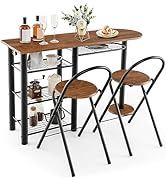 5 Piece Dining Table Set, Kitchen Table with 4 Chairs, Dining Set for 4 People, Rectangular Industrial Style Dining Room Table, Dining Set for Dining Room, Kitchen, Space Saving, Grey