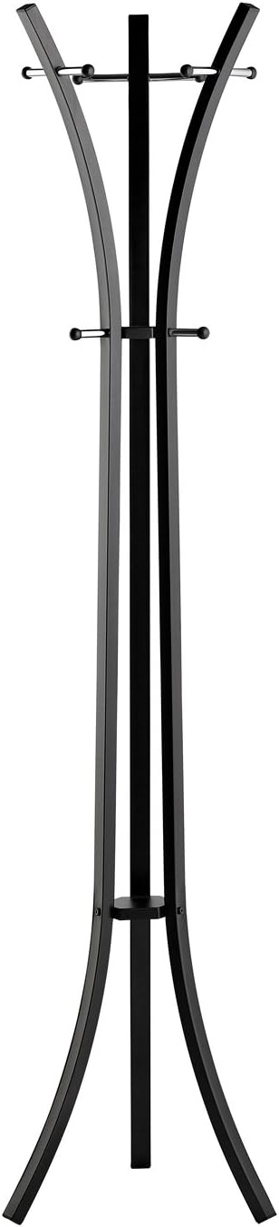 Standing Coat Rack Metal Black Varnished 178 x 55 x 55 cm