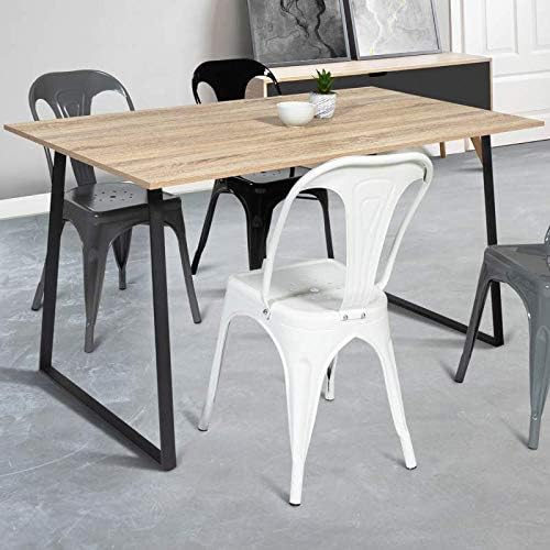 Rosalie Rectangular Dining Table for 6 Seater Industrial Design 150cm