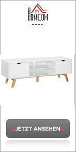 TV Lowboard TV Cabinet for TVs TV Chest of Drawers up to 55 Inch TV Cabinet Shelf White 120 x 39.5 x 40 cm