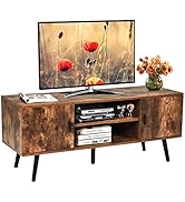 Folding Table, Extendable Dining Room Table, Side Table, Coffee Table with Wood Look, Functional Table, Oval Dining Table for Living Room, Kitchen, Office, Brown