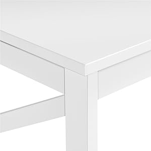 Coffee Table with 2 Shelves Sofa Table X-Shape Support Living Room Table Made of Wood Easy Assembly Modern Side Table for Living Room / Balcony / Office 100 x 50 x 45 cm White