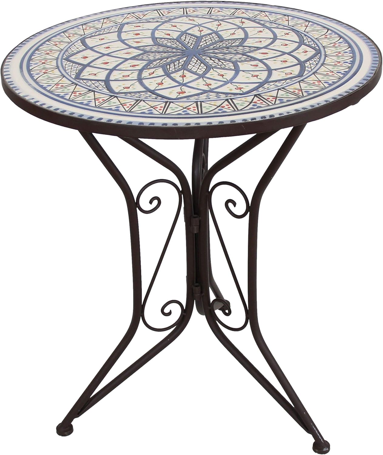 B086LH34W1 Mare Mosaic Table / Garden Table / Bistro Table Diameter 55 x 68 cm with Matching Chairs Available Separately