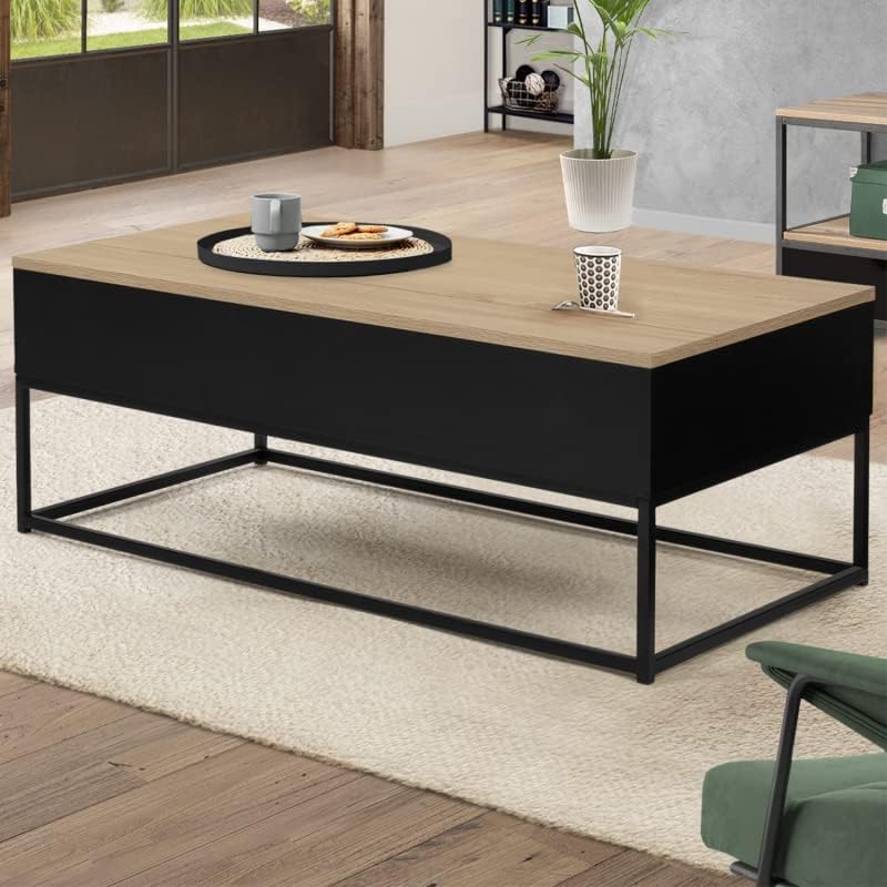 Boston Industrial Design Black Beech Effect Table Top