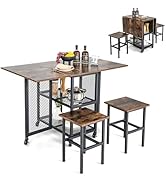 Dining Table 180 x 80 cm, Dining Room Table for 6-8 People, Rectangular Kitchen Table with Geometric Metal Legs, Large Industrial Style Table, for Dining Room & Living Room & Study