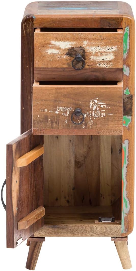 Calcutta Bathroom Cabinet Recycled Wood Colourful Rustic Real Wood Solid Bathroom Furniture Bathroom Cabinet (with Base)