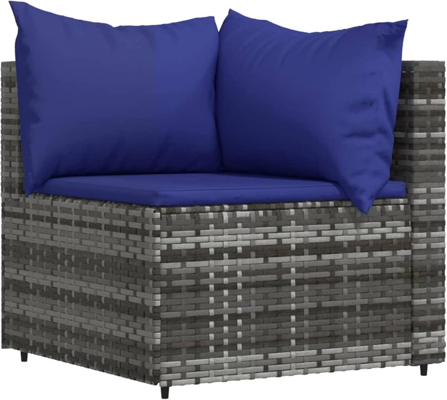 3-Piece Garden Lounge Set with Cushion Grey Poly Rattan, Lounge Garden Furniture Set, Patio Furniture, Weatherproof, Lounge Furniture Patio, Garden Lounge, Garden Lounge Furniture Set, 319846