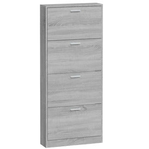 Shoe Cabinet, Shoe Rack, Shoe Storage, Shoe Cabinet, High Gloss White, 59 x 17 x 150 cm, Wood Material