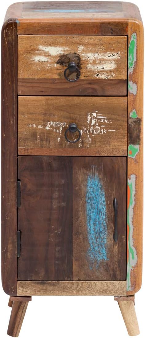 Calcutta Bathroom Cabinet Recycled Wood Colourful Rustic Real Wood Solid Bathroom Furniture Bathroom Cabinet (with Base)