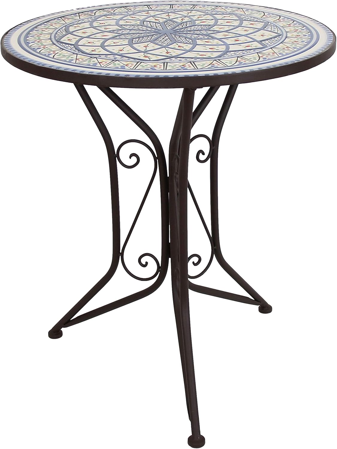 B086LH34W1 Mare Mosaic Table / Garden Table / Bistro Table Diameter 55 x 68 cm with Matching Chairs Available Separately