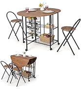 Esszimmertisch, 180 x 79 cm, rechteckiger Küchentisch aus Holz und Metall, bis 135 kg, Esstisch für 6-8 Personen, großer Tisch für Esszimmer, Wohnzimmer, Restaurant, Braun+schwarz