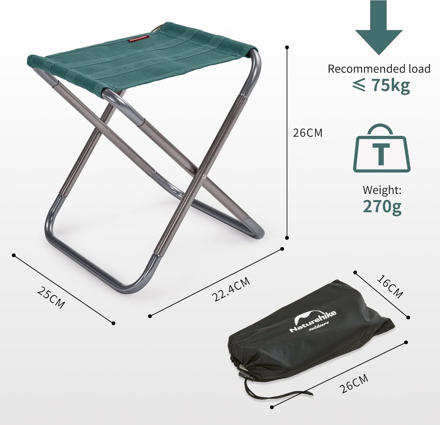 Camping Stool Folding Stool Portable Mini Folding Stool for Fishing Picnic Outdoor