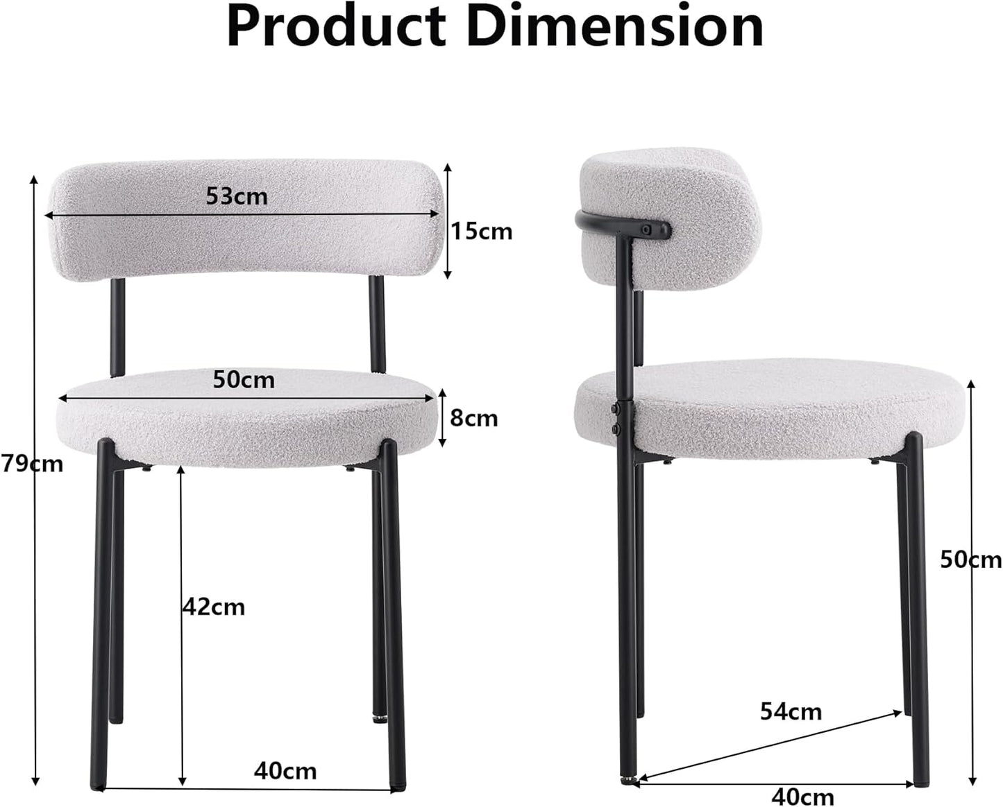 Dining Set Table and Chairs, 100 cm Round Dining Table with 4 Dining Room Chairs, Table and 4 Chairs for Kitchen, Living Room, Balcony, Restaurant, Office (Light Wood Colour + Grey)