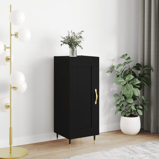 Sideboard Black 34.5 x 34 x 90 cm Wood Composite Chest of Drawers Bedroom Dressers & Sideboards, Living Room Cabinet, Dresser Cabinet, Bedroom Chest of Drawers, Hallway Chest of Drawers, Room