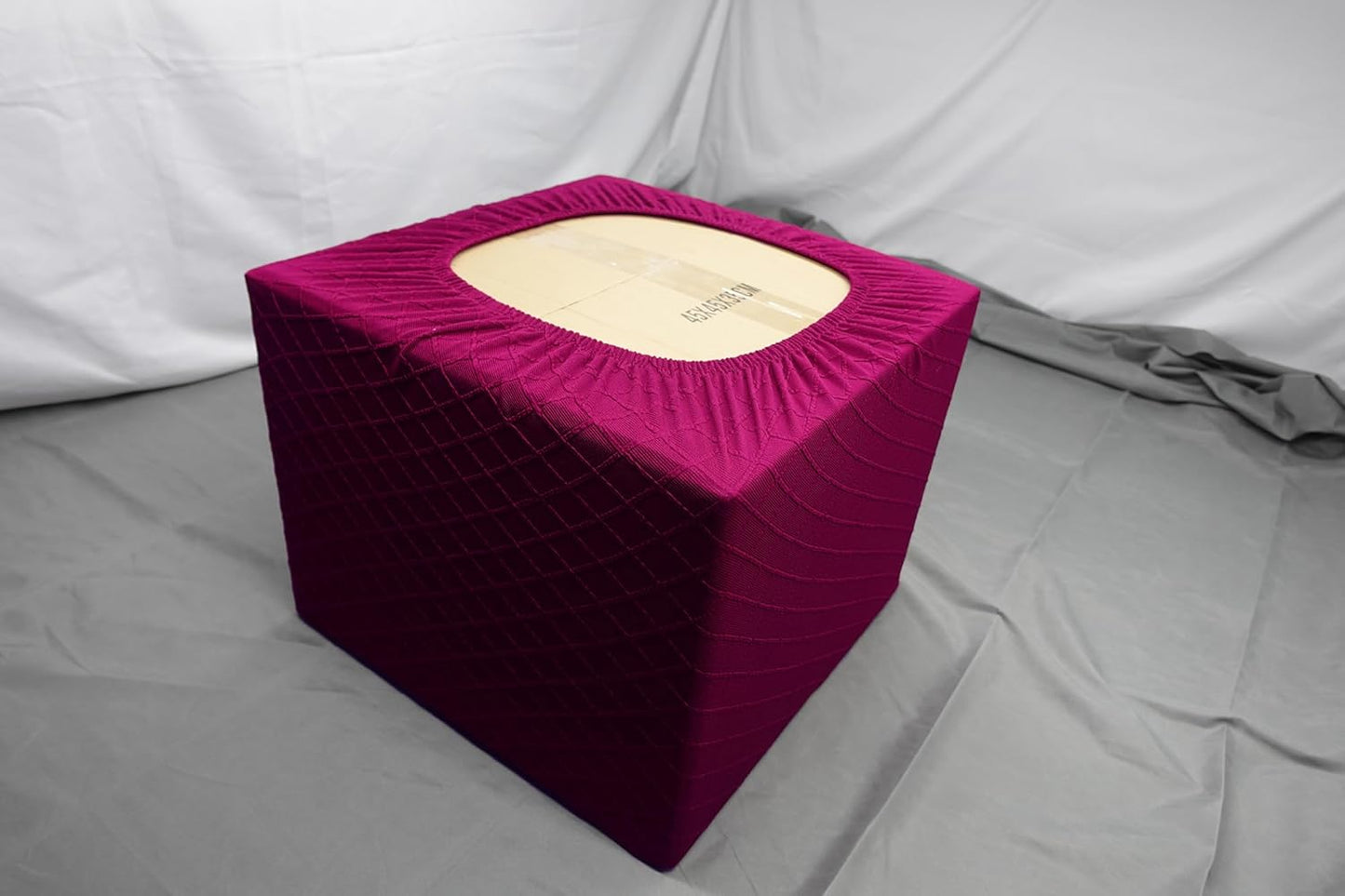 Square Stool Cover, Ottoman Protective Cover for Stool, Seat Cover, Footstool Cover, 40 x 40 - 45 x 45 cm