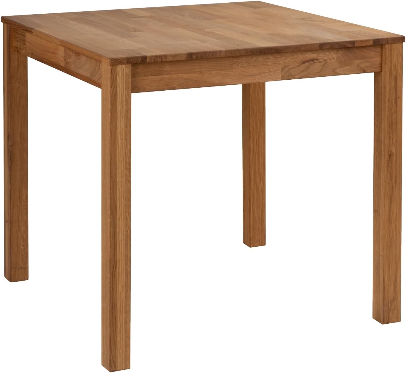 Jack Dining Table - Solid Oiled Oak - 80 x 80 cm - Finger Joint