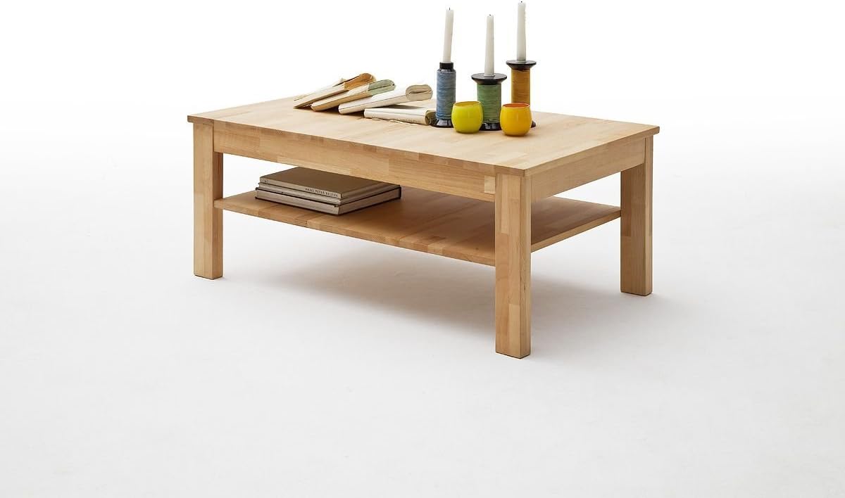 Coffee Table 104 x 62 cm Heartwood Beech Solid Oiled