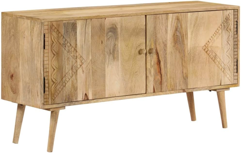 Sideboard, Chest of Drawers, Bedroom, Chest of Drawers & Sideboards, Living Room Cabinet, Hallway Chest of Drawers, Room Furniture, Solid Mango Wood, 120 x 30 x 60 cm