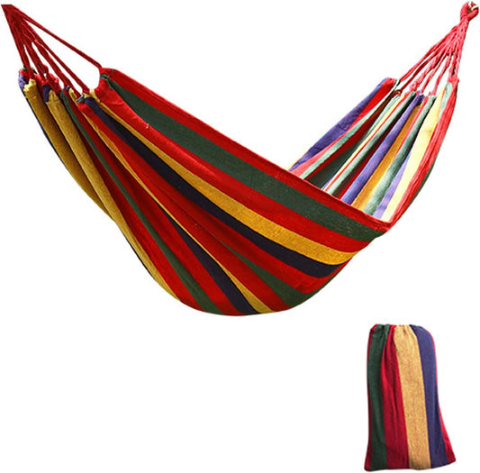 Outdoor Hammock, Portable Hammock for Garden, for One Person, Load Capacity Approx. 80 kg, with Storage Bag, Suitable for Outdoor Leisure, Beach, Garden, Balcony, 260 x 80 cm