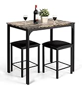 5 Piece Dining Table Set, Kitchen Table with 4 Chairs, Dining Set for 4 People, Rectangular Industrial Style Dining Room Table, Dining Set for Dining Room, Kitchen, Space Saving, Grey