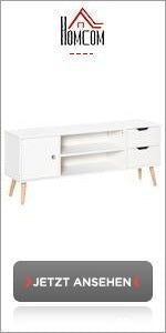 TV Lowboard TV Cabinet for TVs TV Chest of Drawers up to 55 Inch TV Cabinet Shelf White 120 x 39.5 x 40 cm