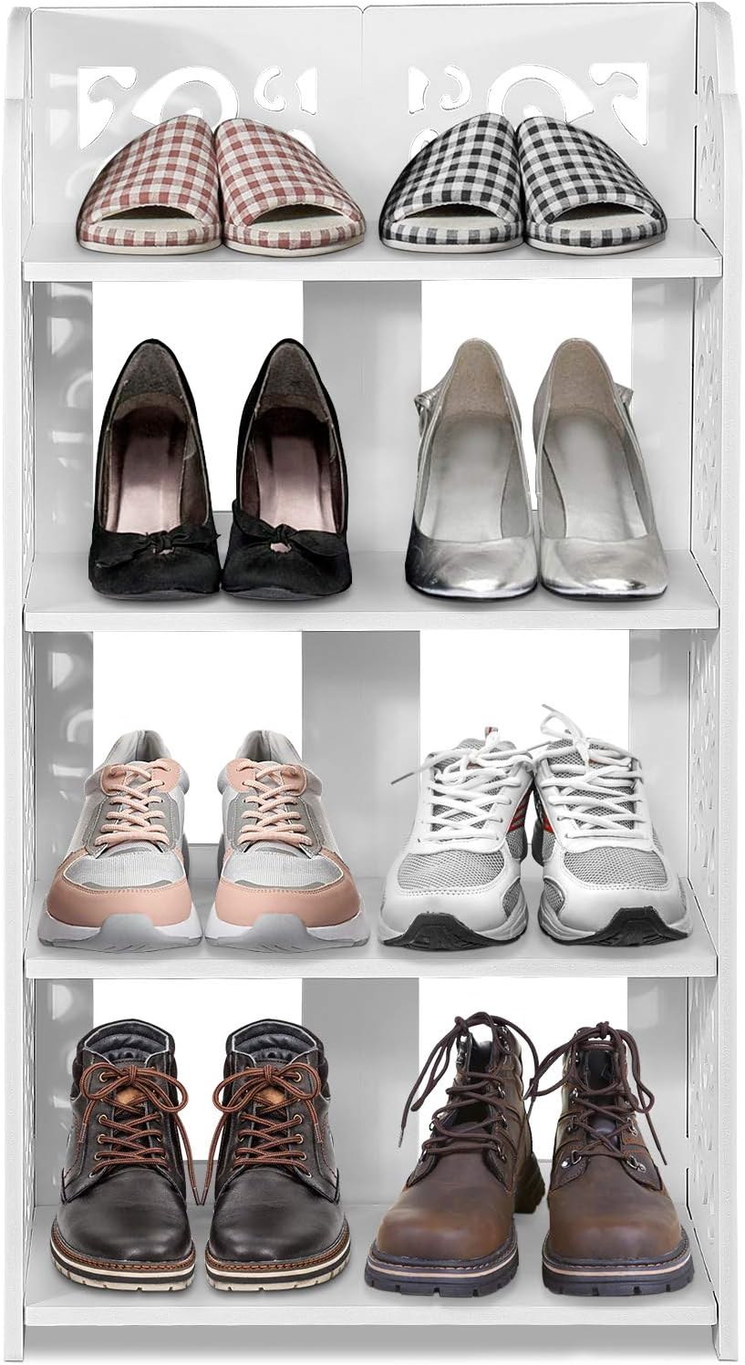 Shoe Cabinet, Shoe Rack, Shoe Rack, Wooden Shoe Rack, Entrance, Hallway, Shelf for Home and Office, 40 x 23 x 71 cm