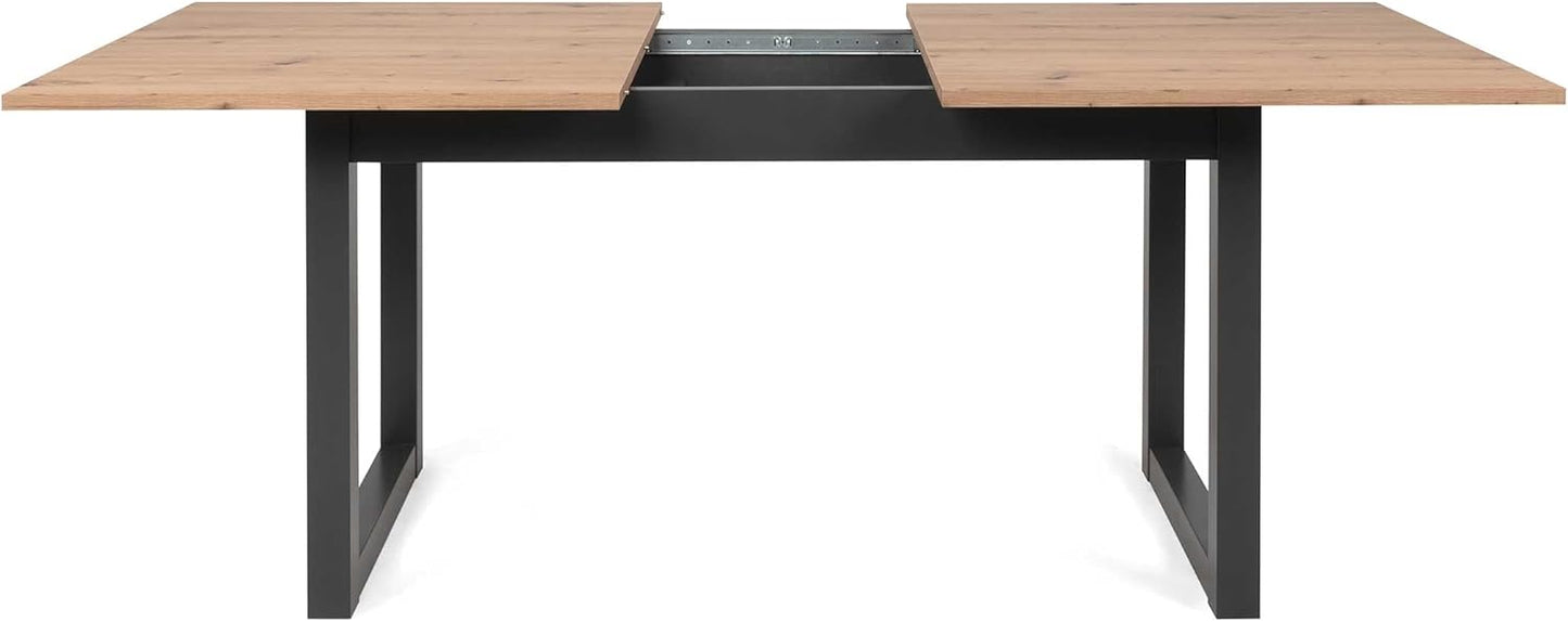 Denver 50 Artisan Oak Nb. / Black Dining Table