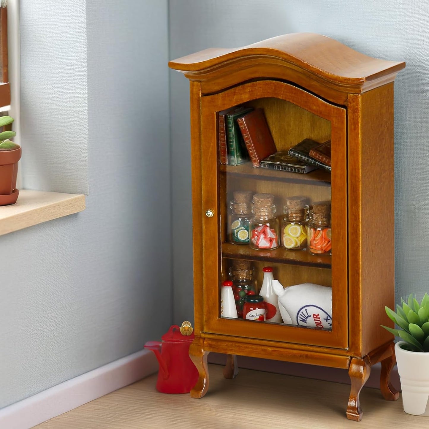 Miniature Cabinet Miniature Furniture Dollhouse Furniture Dollhouse Accessories Gnome Furniture Living Room Brown