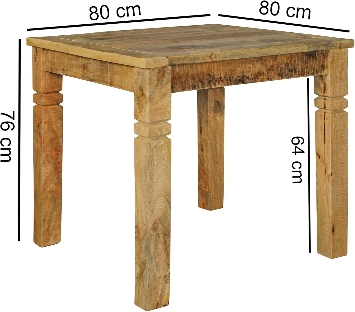 Rustica Mango Dining Table, Solid Wood, Country House Design, Rectangular Dining Table, Kitchen Table