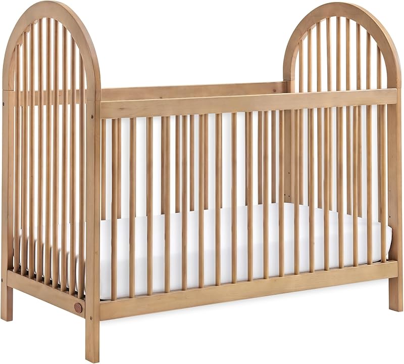 Soho Baby Everlee 3-in-1 Island Crib, Honey Wood