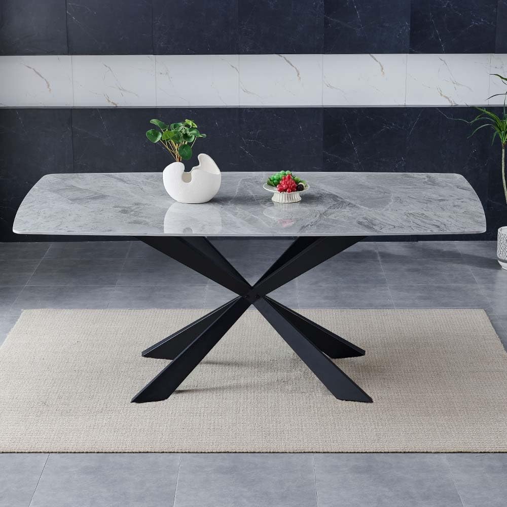 Grey Ceramic Dining Table 180cm