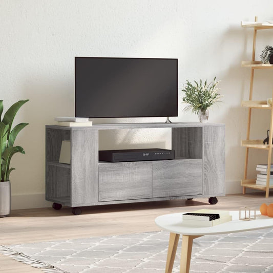 TV Cabinet TV Stand TV Cabinet TV Lowboard TV Board TV Cabinet Sideboard TV Shelf TV Table TV Stand Cabinet for Living Room Grey Sonoma 102 x 34.5 x 43 cm Wood Material