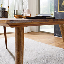 Sheesham Rustic Solid Wood Dining Room Table, Country House Design Dining Table, Table for the Dining Room