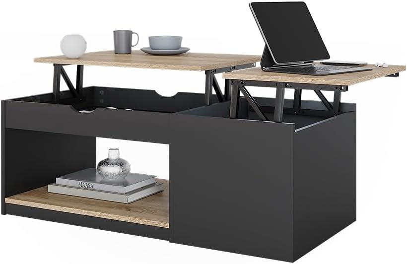 Coffee Table, Black, 110 x 54 cm