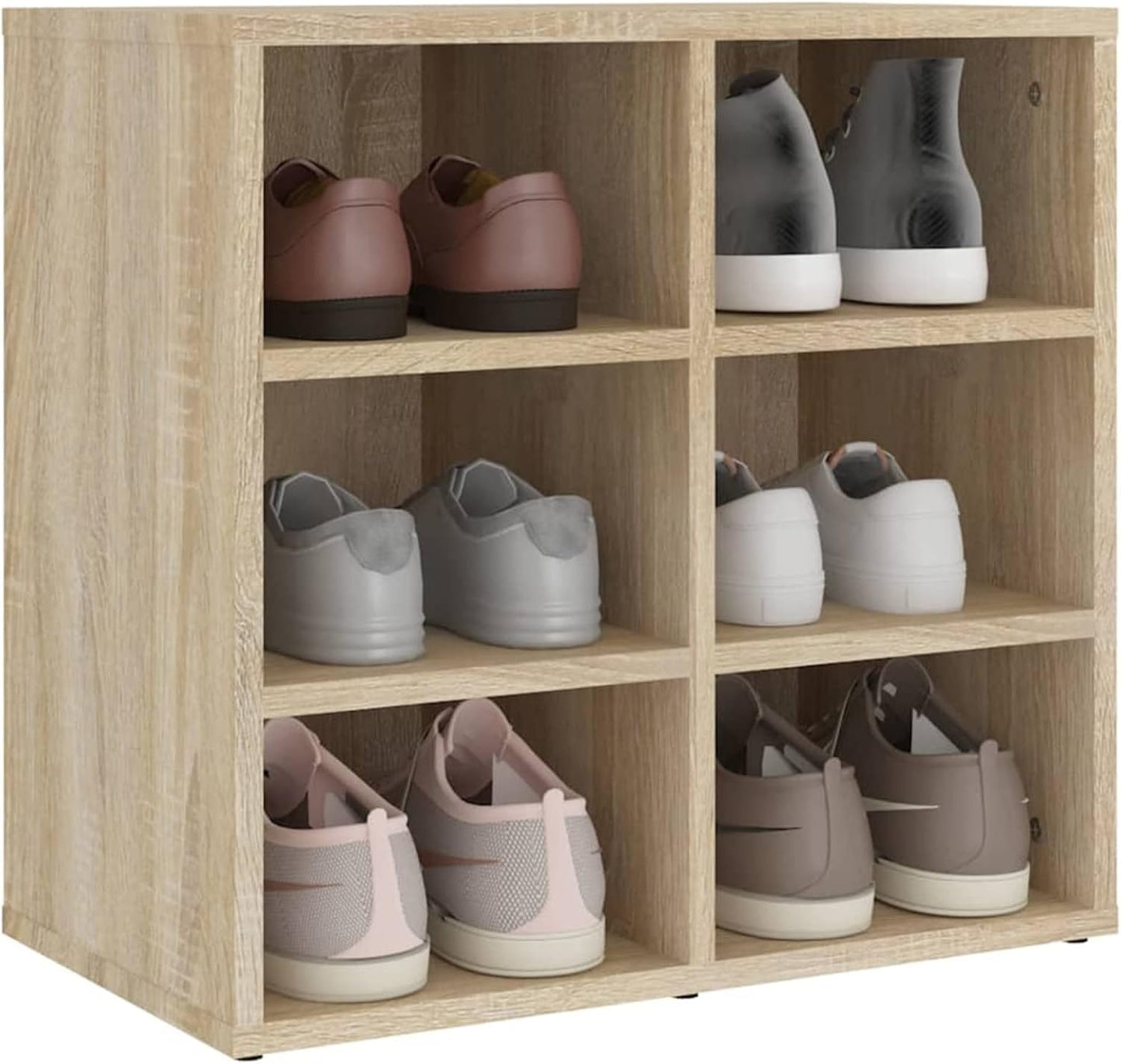 Shoe Rack, Shoe Rack, Shoe Rack, Shoe Rack, Cupboard for Shoes, Shoe Shelf, Shoe Stand, Hallway Furniture, Sonoma Oak, 52.5 x 30 x 50 cm