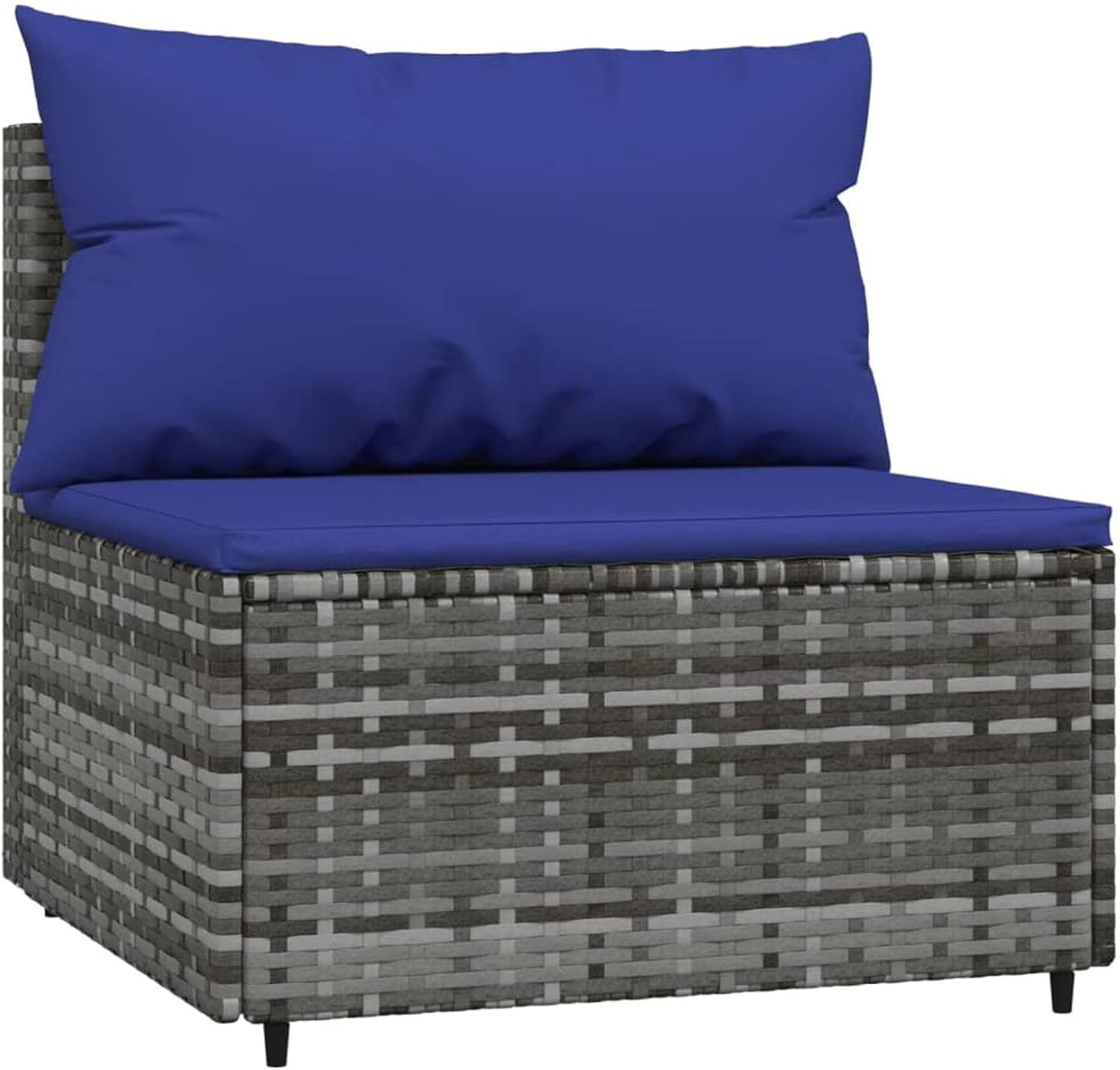 3-Piece Garden Lounge Set with Cushion Grey Poly Rattan, Lounge Garden Furniture Set, Patio Furniture, Weatherproof, Lounge Furniture Patio, Garden Lounge, Garden Lounge Furniture Set, 319846