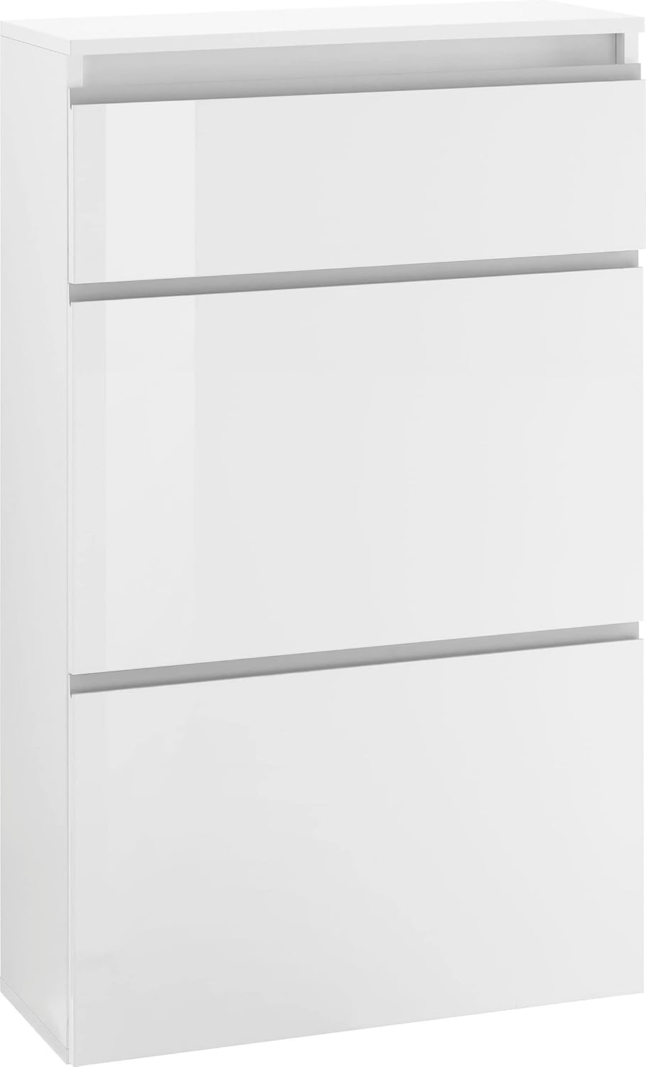 Magione Shoe Cabinet Shoe Rack Shoe Rack Hallway Furniture White High Gloss