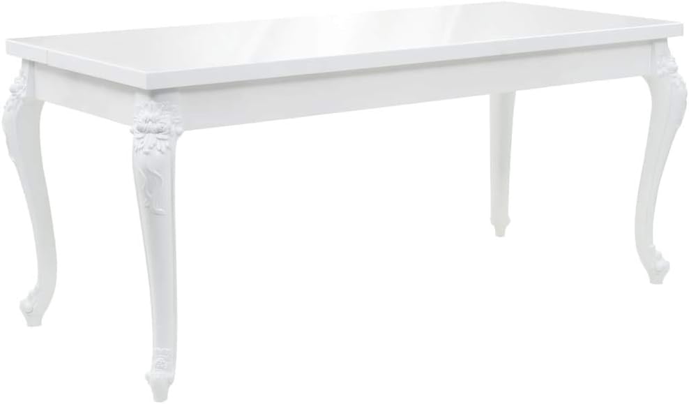 Dining Table High Gloss White