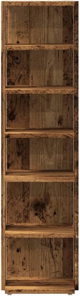 Shoe Rack with 6 Shelves, Shoe Rack for Entryway, Hallway, Shoe Rack, Shoe Storage, Reclaimed Wood Look, Wood Material, Pack of 2