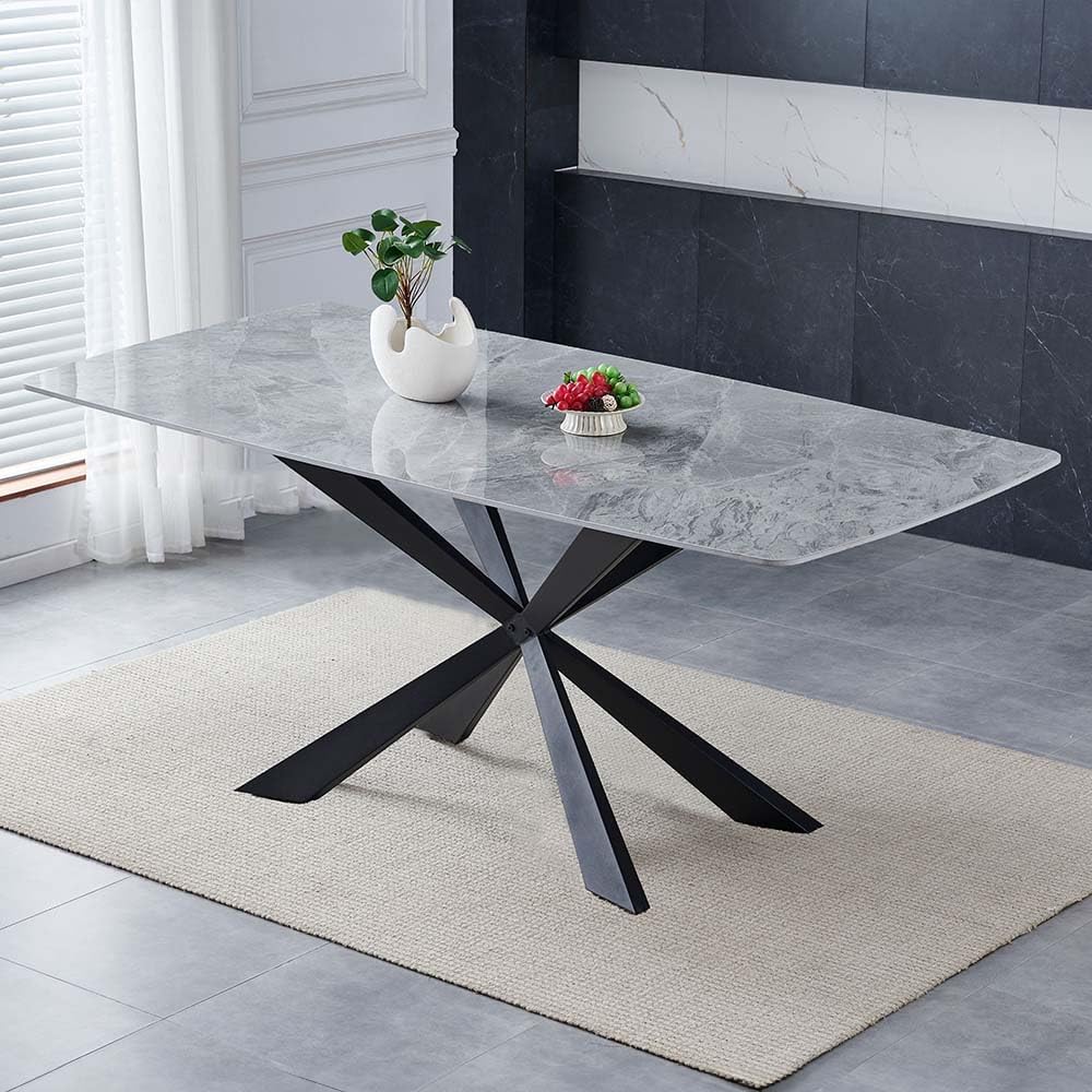 Grey Ceramic Dining Table 180cm